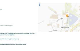 1ère prise de rdv à cette collecte