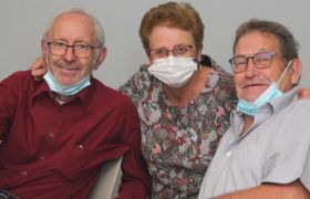 Les ex trésoriers avec Elisabeth