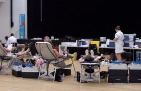 en salle de prélèvement